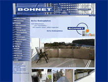 Tablet Screenshot of metallbau-bohnet.de